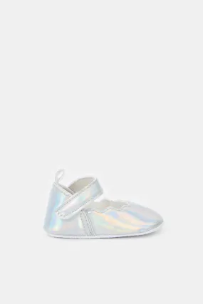 Babies Silver Pram Shoes