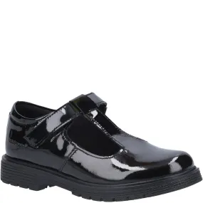 Black Gracie Senior Patent School Shoes