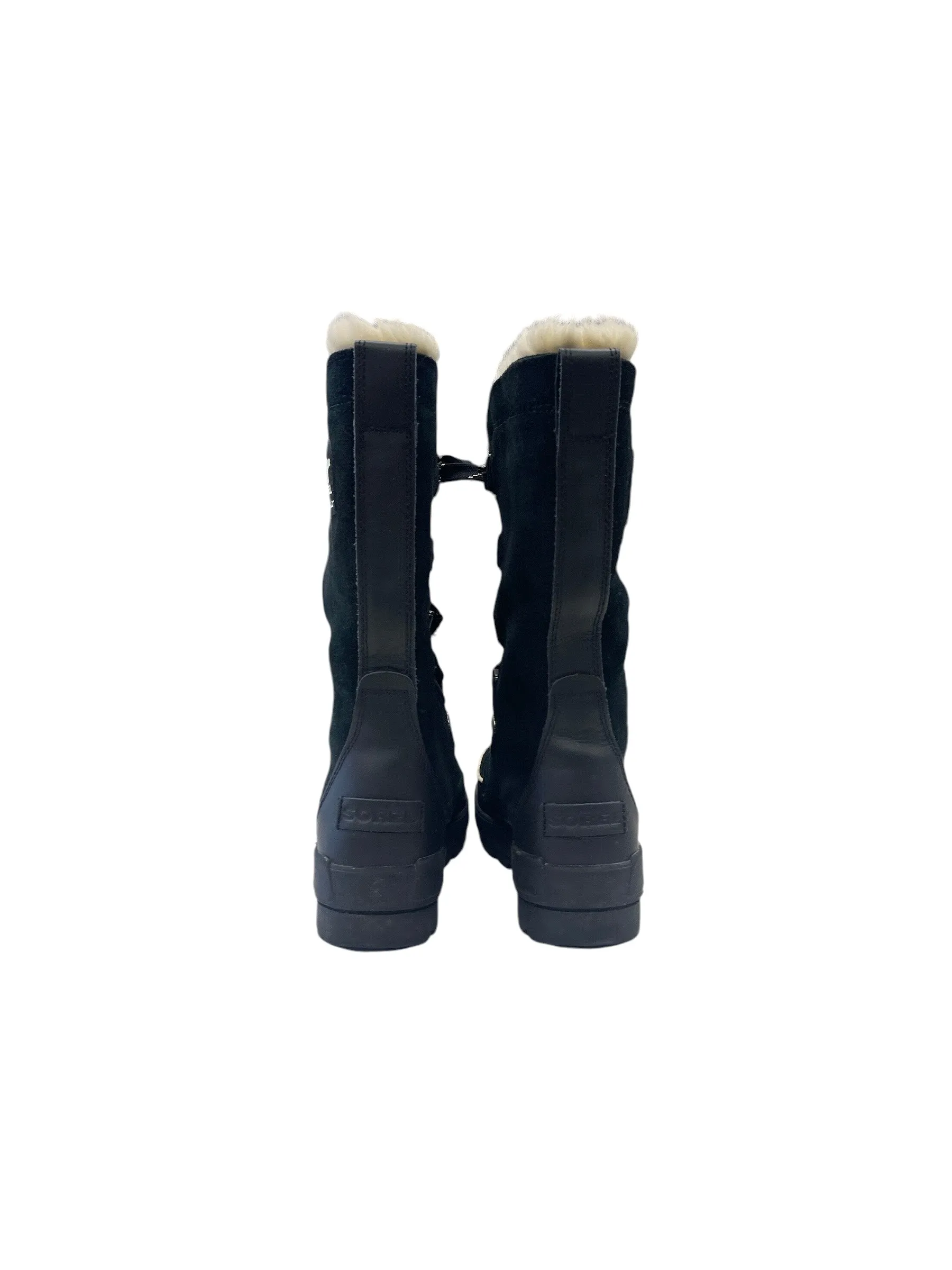 Boots Snow By Sorel In Black & Cream, Size: 9