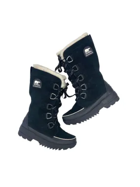 Boots Snow By Sorel In Black & Cream, Size: 9