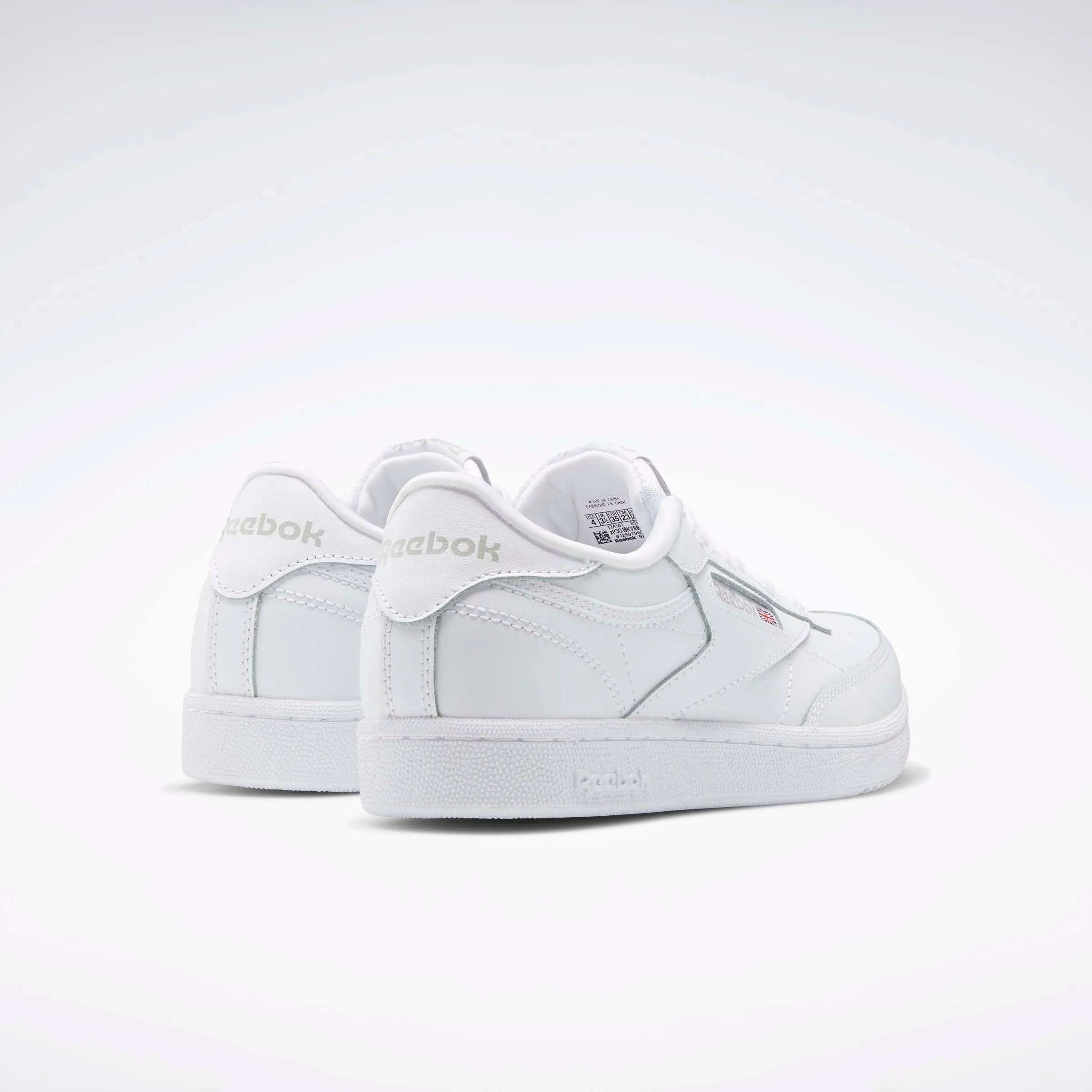 Club C Shoes - Grade School White/Sheer Grey-Int