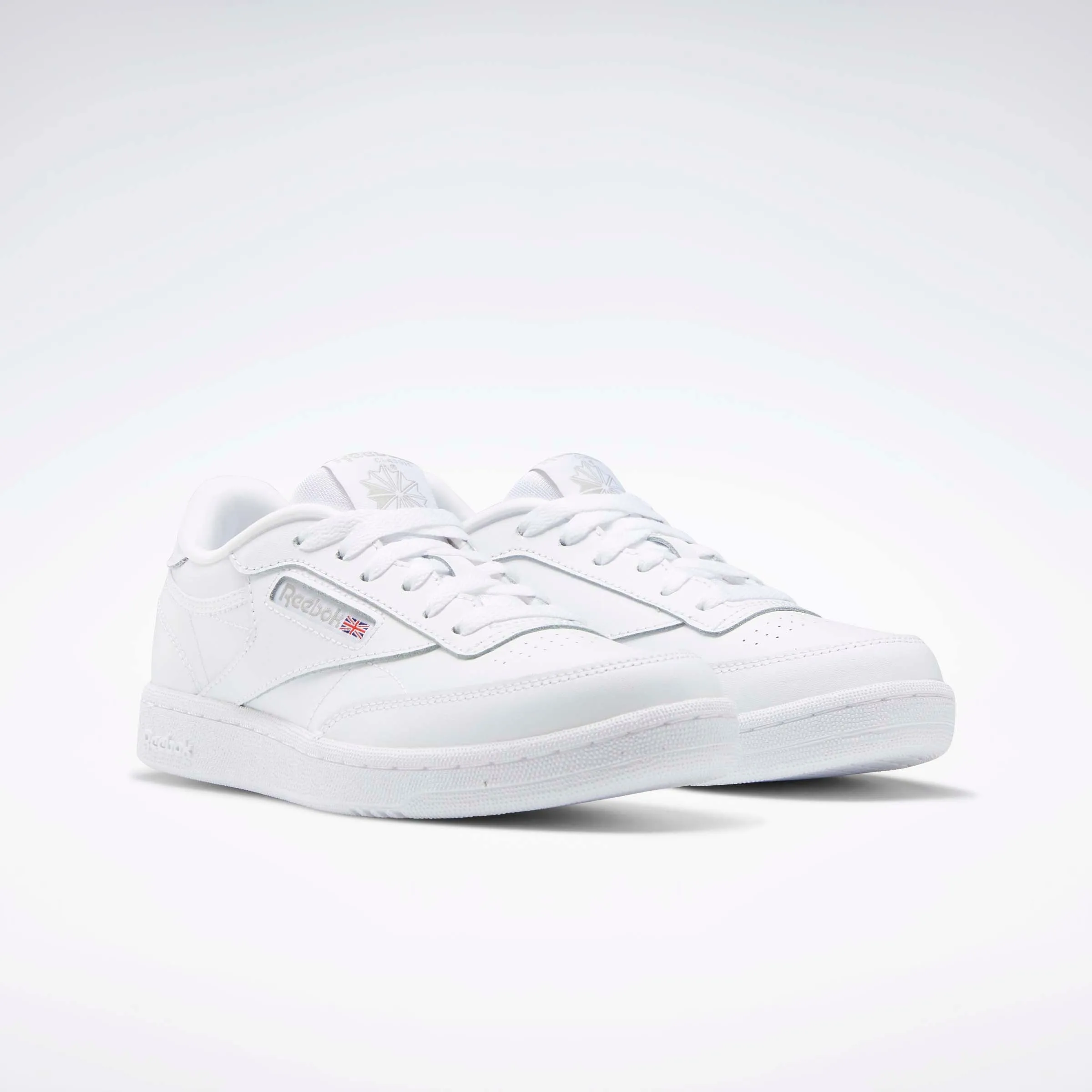 Club C Shoes - Grade School White/Sheer Grey-Int