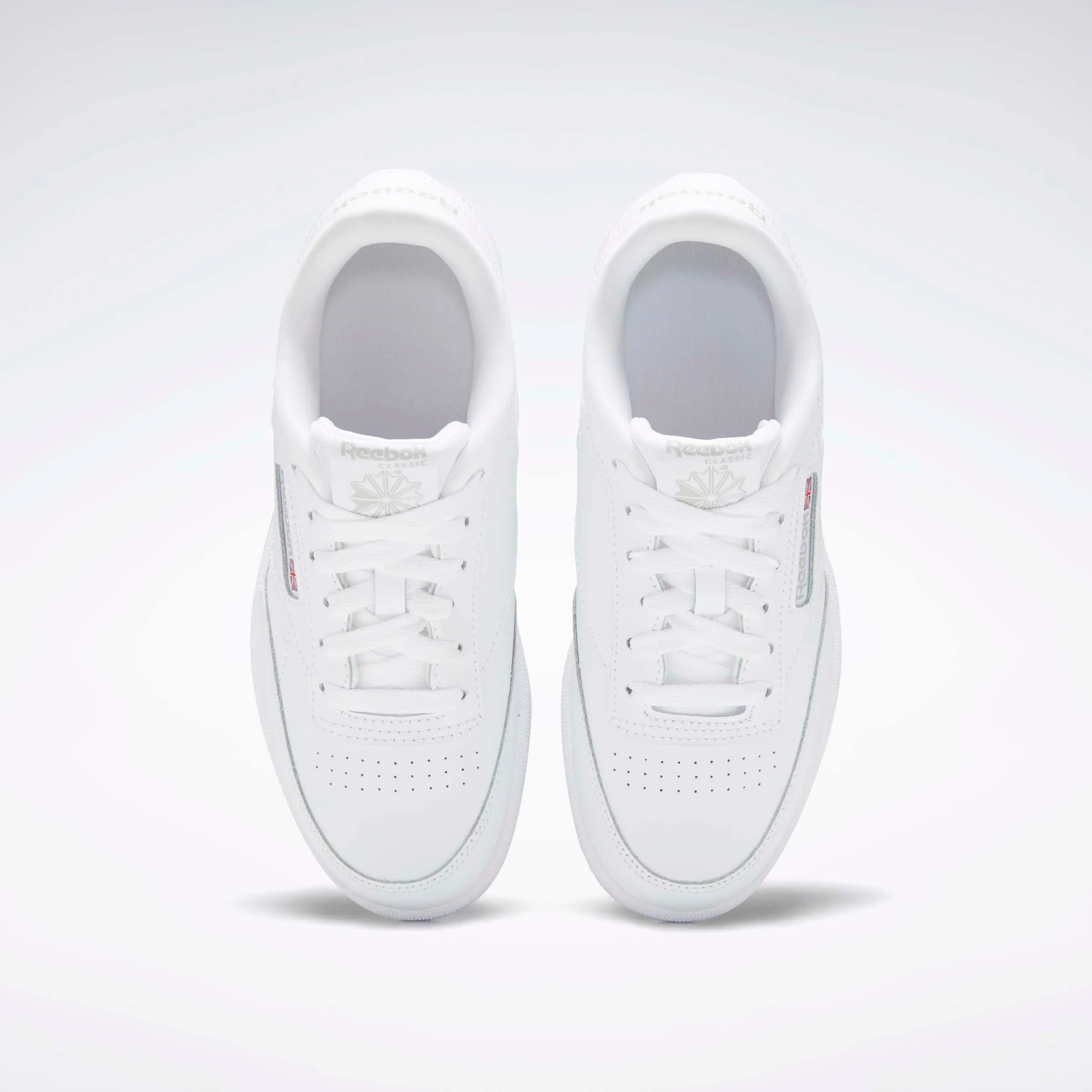 Club C Shoes - Grade School White/Sheer Grey-Int