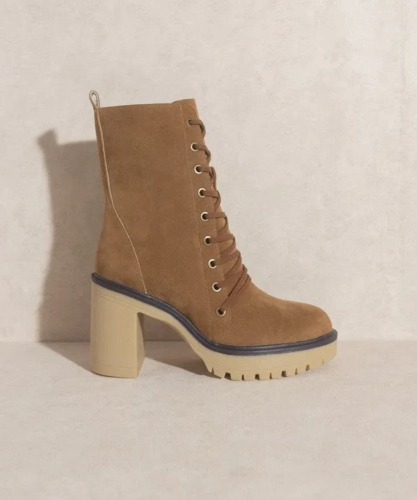 Jenna - Platform Combat Boots