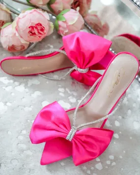 Kollia Fuchsia Bow Heels