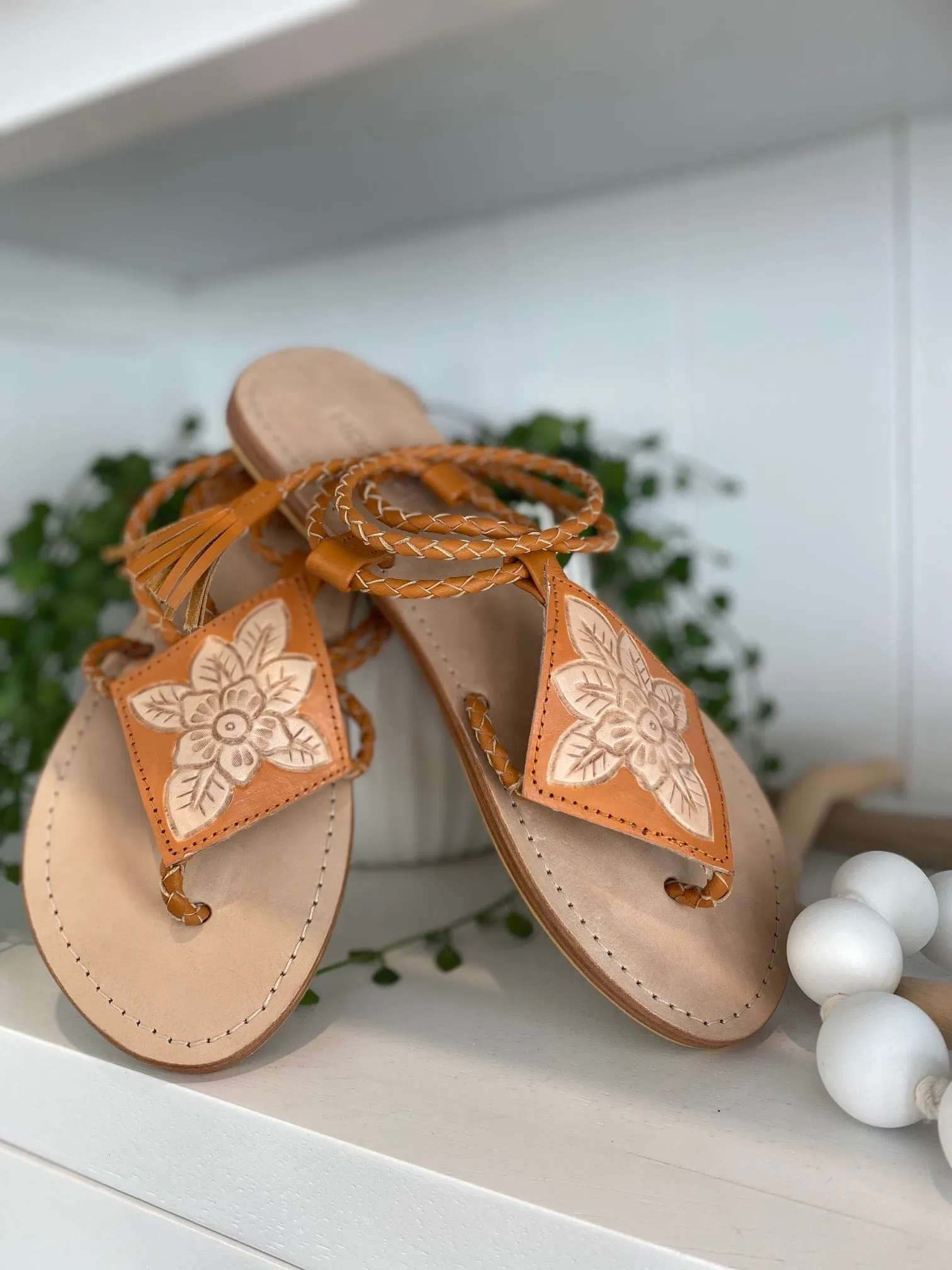 "Delilah" Bohemian Leather Sandals