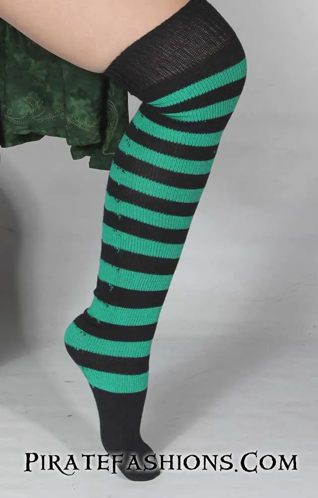 Striped Pirate Knee Socks