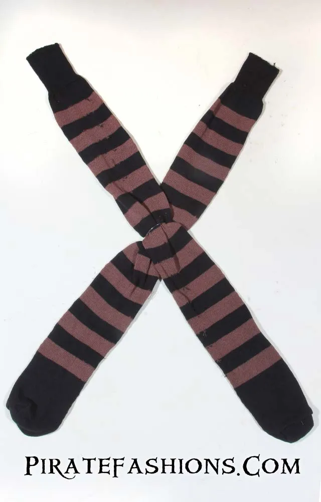 Striped Pirate Knee Socks