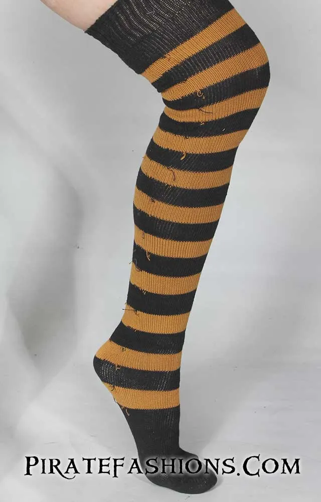 Striped Pirate Knee Socks