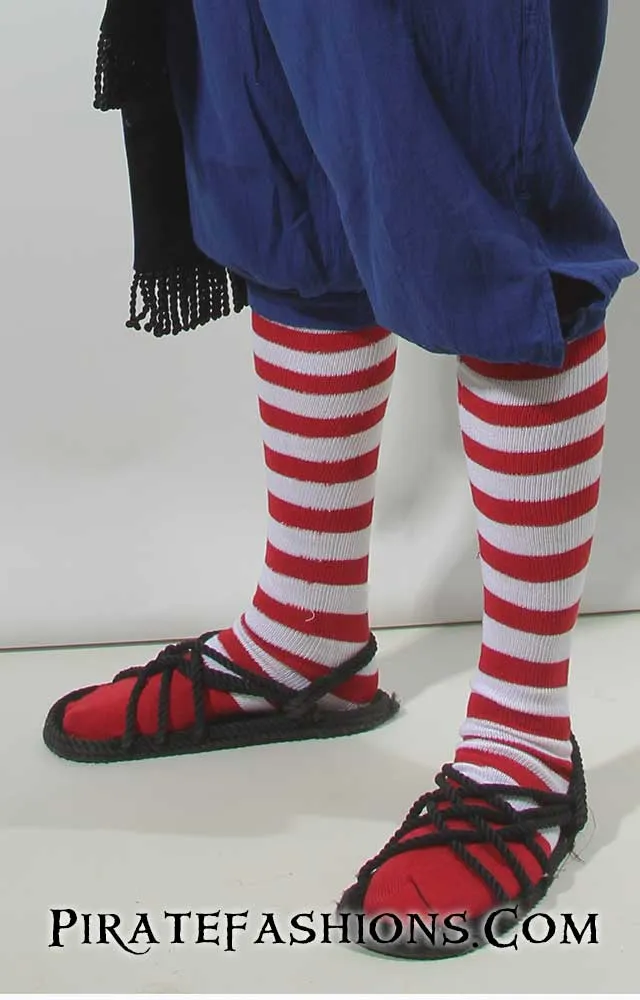 Striped Pirate Knee Socks