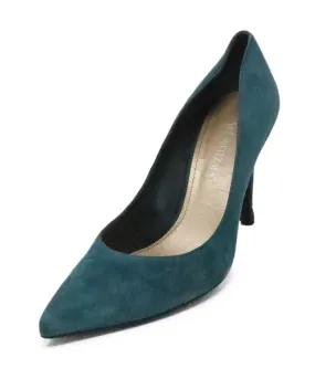 Stuart Weitzman Green Suede Heels sz 8.5